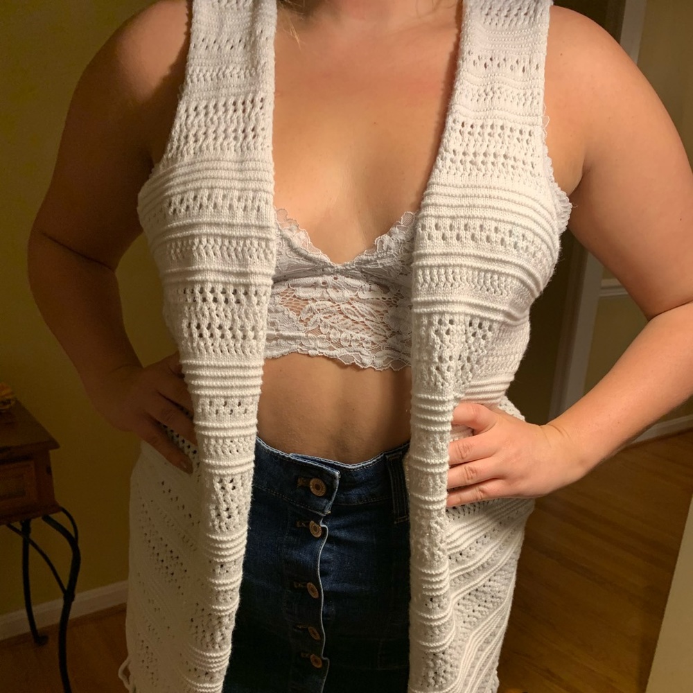 Aerie Vest, white Boho!